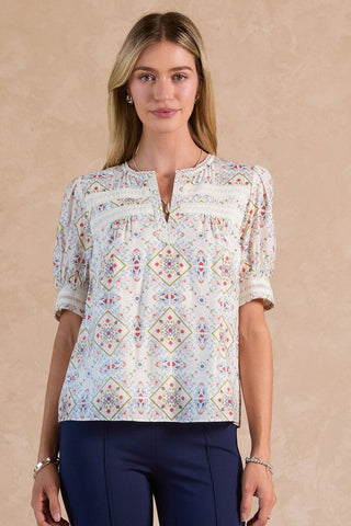 ALESSIA SHORT SLEEVE BLOUSE