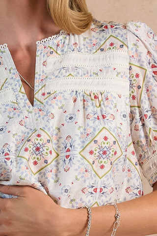 ALESSIA SHORT SLEEVE BLOUSE