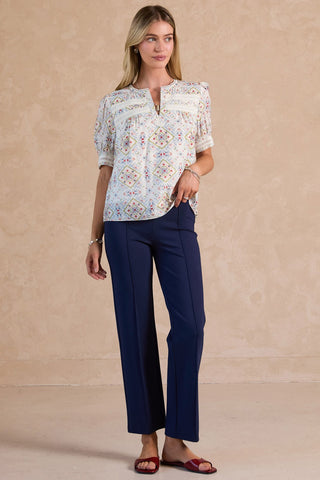 ALESSIA SHORT SLEEVE BLOUSE