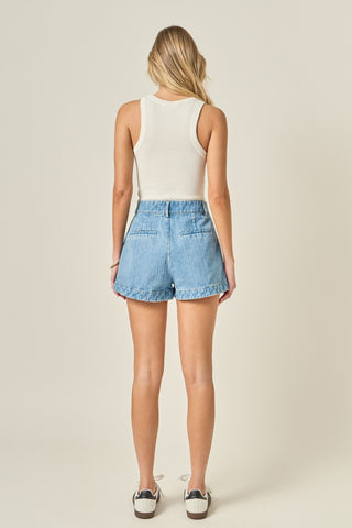 ZOEY HIGH WAISTED DENIM SHORTS