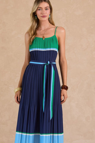 SANTINA MIDI DRESS W/ WAIST TIE