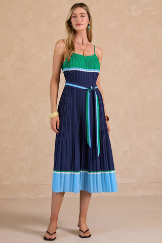 SANTINA MIDI DRESS W/ WAIST TIE