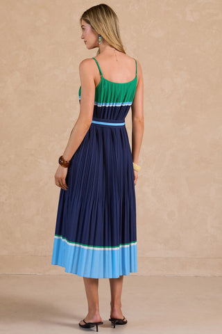 SANTINA MIDI DRESS W/ WAIST TIE