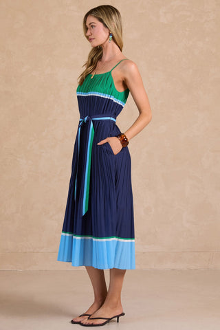 SANTINA MIDI DRESS W/ WAIST TIE