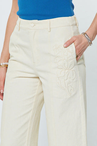 TIERA HIGH RISE BARREL LEG PANTS