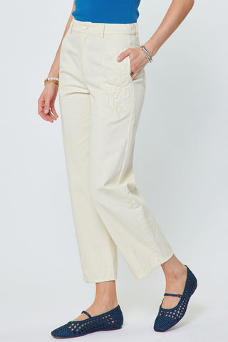 TIERA HIGH RISE BARREL LEG PANTS