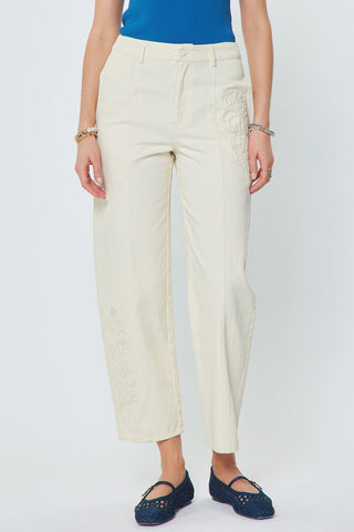TIERA HIGH RISE BARREL LEG PANTS