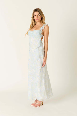 HANNA DRESS - POWDER BLUE