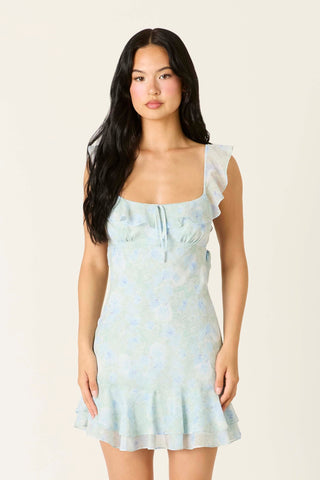 RUTH DRESS - POWDER BLUE