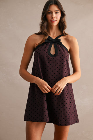 TAYLOR POLKA DOT MINI DRESS