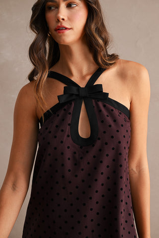 TAYLOR POLKA DOT MINI DRESS