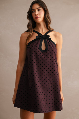 TAYLOR POLKA DOT MINI DRESS