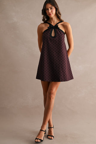 TAYLOR POLKA DOT MINI DRESS