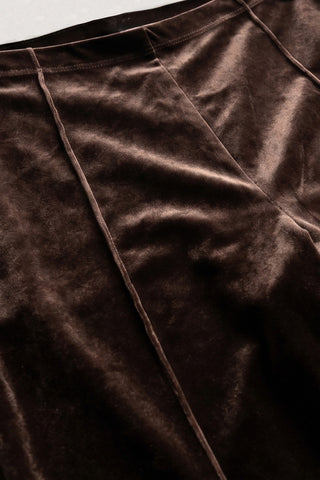 LALI VELVET WIDE LEG PANTS