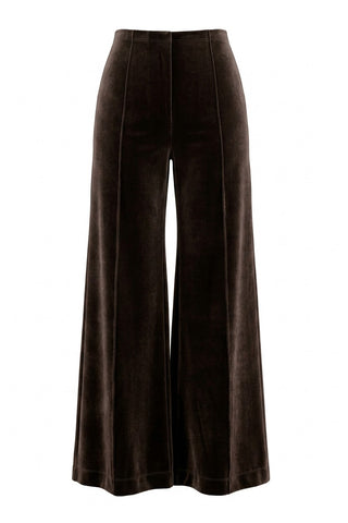 LALI VELVET WIDE LEG PANTS
