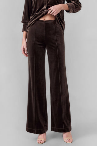 LALI VELVET WIDE LEG PANTS