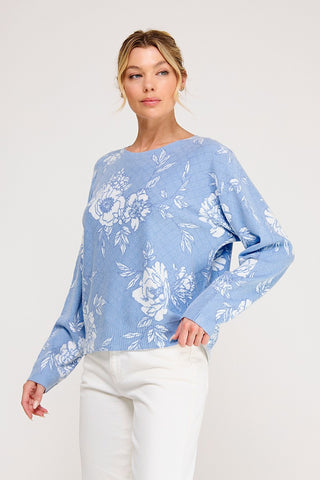 LAINEY SWEATER - PEARL BLUE
