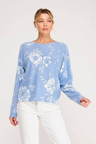 LAINEY SWEATER - PEARL BLUE