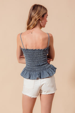 ANDRE DENIM TOP