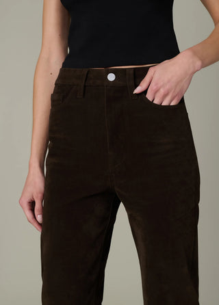 SUEDE MARGOT SLIM - DARK CHOCOLATE