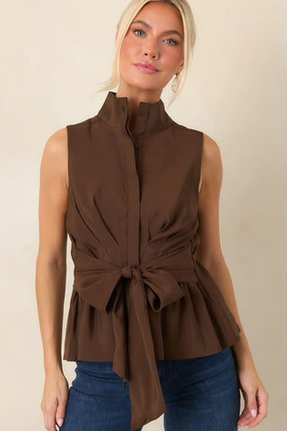 DANNY TOP - BROWN