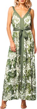 GREEN MULTY MAXI DRESS