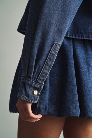 ZOLA DENIM CROP SHIRT