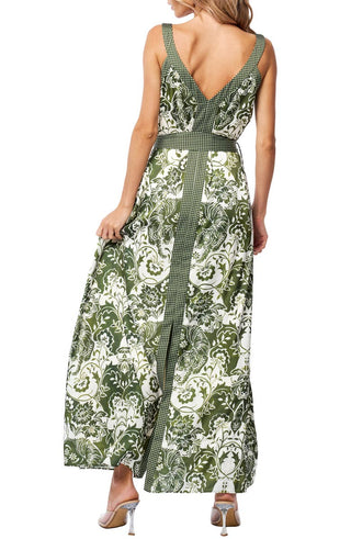 GREEN MULTY MAXI DRESS