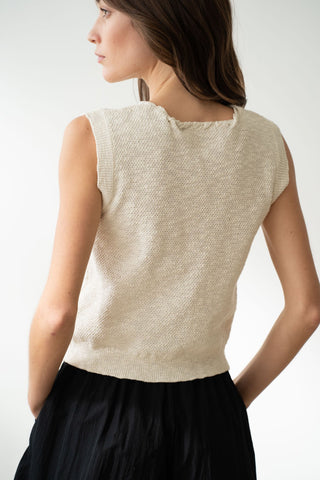 SIMPLE VEST - IVORY