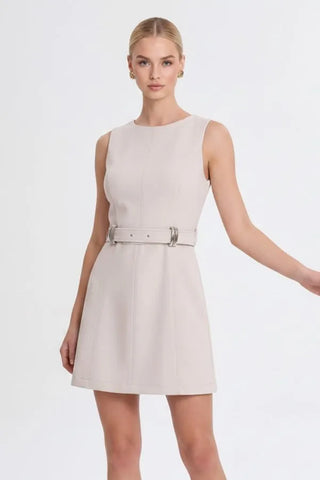 ECRU MINI DRESS