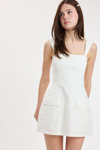 LINDA MINI DRESS - WHITE
