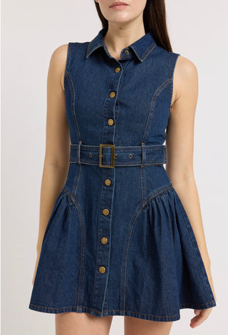 ZOE MINI DENIM DRESS