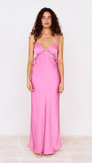 CHIARA LACING DETAIL MAXI DRESS