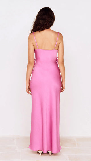 CHIARA LACING DETAIL MAXI DRESS