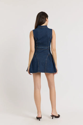 ZOE MINI DENIM DRESS