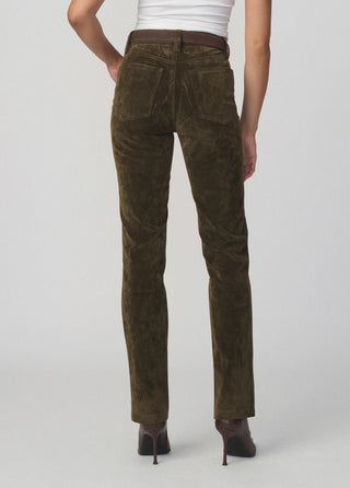 SUEDE MARGOT SLIM - OLIVE