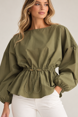 OLIVER TOP - OLIVE