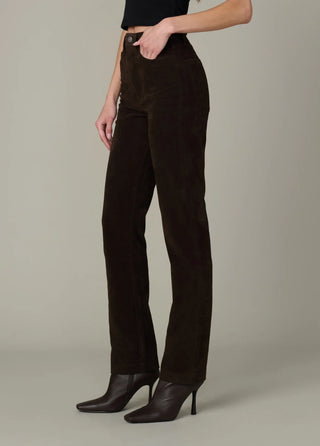 SUEDE MARGOT SLIM - DARK CHOCOLATE