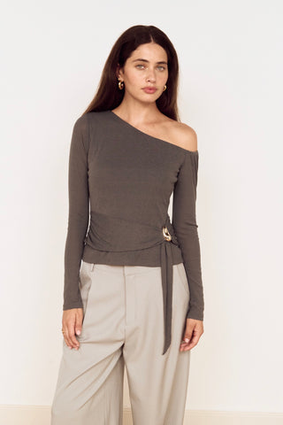 LAUREL TIE DETAIL TOP