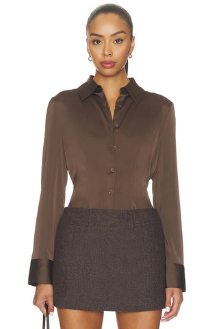 MIREYA SHIRT - BROWN