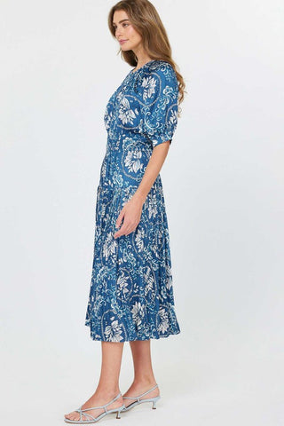 INDIGO MIDI DRESS