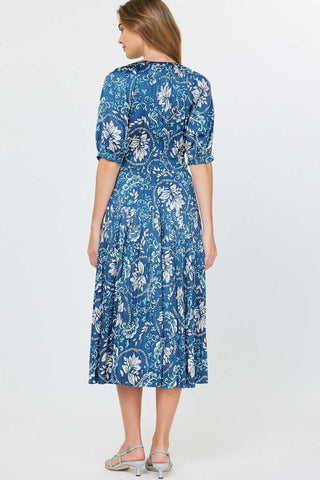 INDIGO MIDI DRESS
