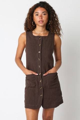 CHOCOLATE MINI DRESS