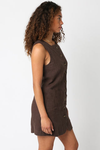 CHOCOLATE MINI DRESS