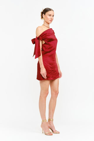 DURAND MINI SATIN DRESS