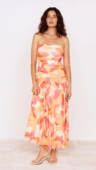 SOL MESH MIDI DRESS