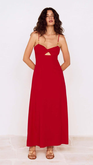 RHODES TWIST FRONT MAXI DRESS
