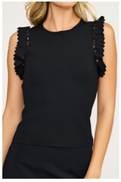 BRITTA TOP - BLACK