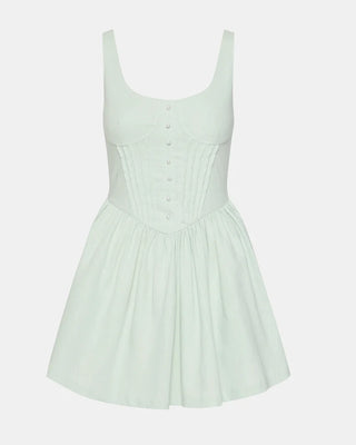 alexander wang fit and flare mini dress green Alexander Wang crystal-hotfix cloud-print Mini Dress | Green