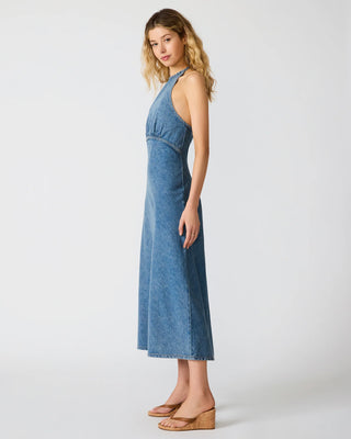 LUIZA DENIM MIDI DRESS